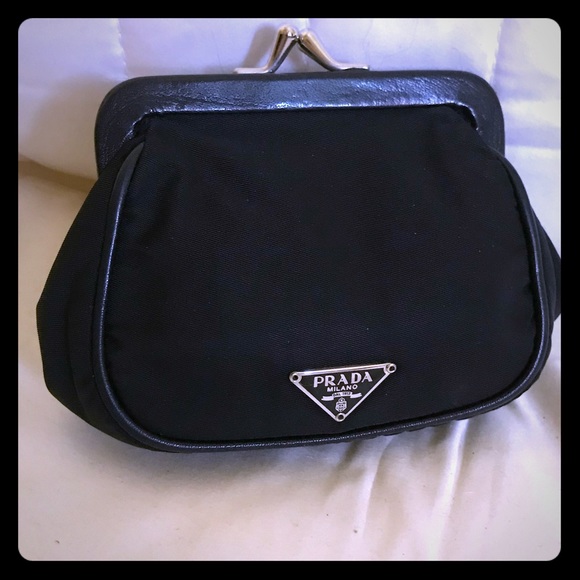 prada nylon bag with coin purse